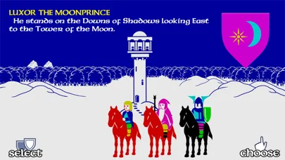 Ảnh chụp màn hình của The Lords of Midnight